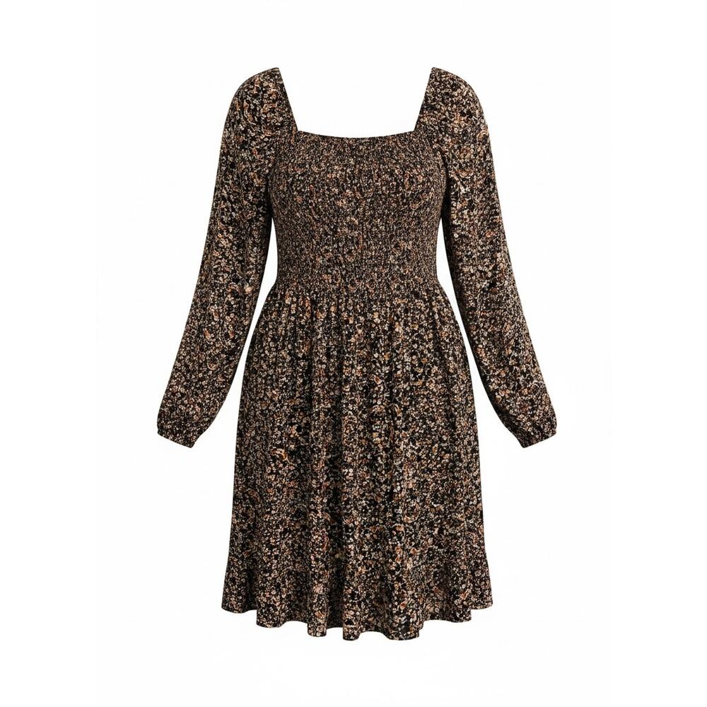 City Chic Abbigail Floral Long Sleeve A-Line Dress - Size XXL - NWT - Picture 3 of 9